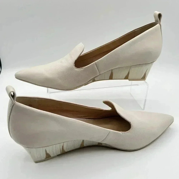 Franco Sarto Womens Cammera Wedges Pump Pointed Toe Leather upper 10 M - Picture 10 of 14